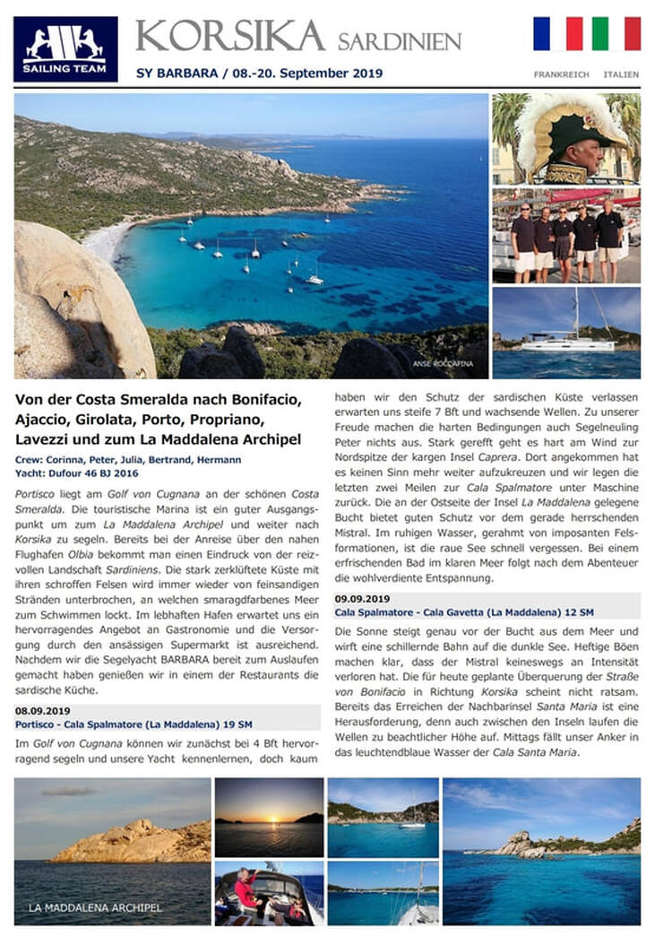 Törnbericht Korsika