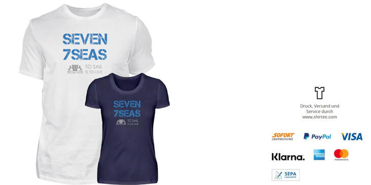 Seven Seas T-Shirt, Segel T-Shirt